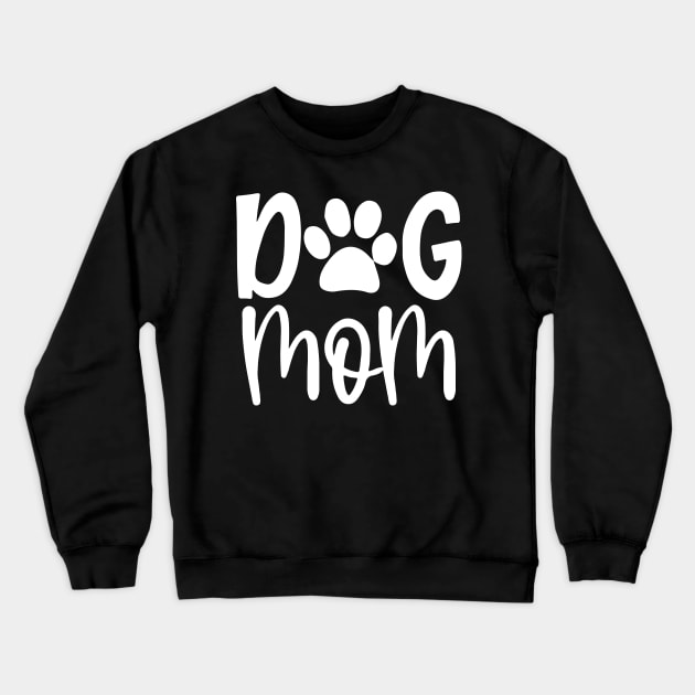 Dog Mom Paw Crewneck Sweatshirt by DragonTees